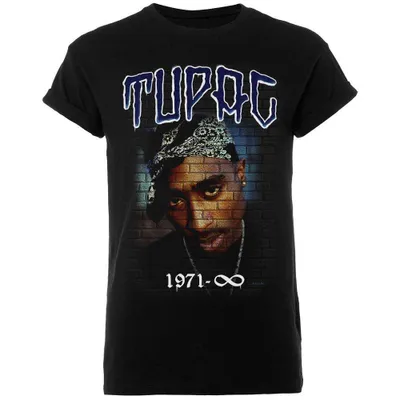Zdjęcie produktu dla Tupac | Official Band T-Shirt | Mural 1971, Mały, Czarny
