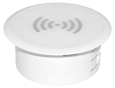 Image de Chargeur sans fil intégré 15W SOLIGHT DC65W blanc