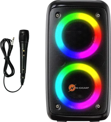 Produktbild von N-Gear Bluetooth Speaker Party Playback/Mikro/LED schwarz