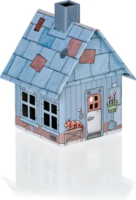 Produktbild von Crottendorfer Räucherhaus Metall "Villa Rost" - Größe ca. 10cm, für Räucherkerzen Größe M (Standard) - 2197