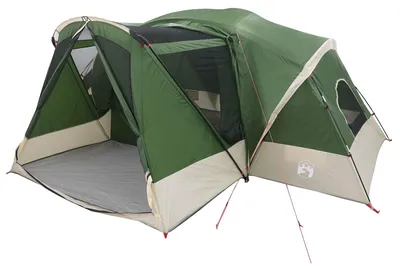 Obrázok produktu pre vidaXL Stan typu "cabin" s plachtou proti dažďu, vodeodolný, zelený, pre 10 osôb