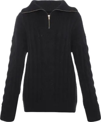 Image de Pull pour femmes aleva - noir, XL/XXL