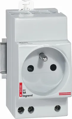 Image de Prise module 2 pôles + terre 10/16A 250V