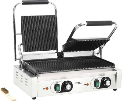 Produktbild von Doppelter Gerillter Panini-Grill 3600 W 57x30,5x20 cm