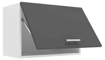 Immagine prodotto di Armadio a battente scorrevole, larghezza 60 cm, bianco/antracite, per la cucina