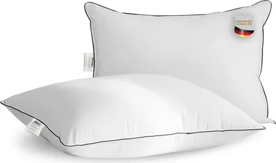 Produktbild von Kopfkissen 80x80 2er Set Superweiches Kissen Set Allergiker Kopfkissen von Okaei