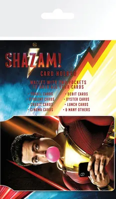Produktbild von Kartenhalter Shazam Key Art Design 10x7 cm mit hochwertigem Druck und Echtheitssiegel