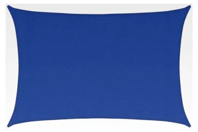 Produktbild von Sonnensegel, UV-Schutz für Terrasse, Balkon und Garten, Wind- und Wetterschutz, rechteckig, 160g/m², Blau, 3x5m