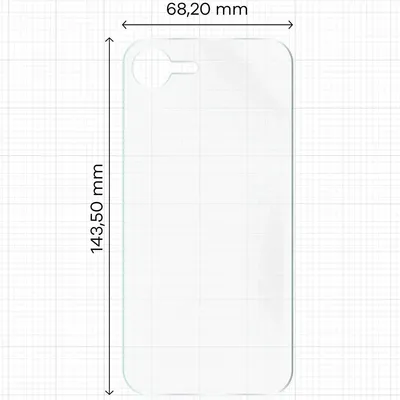 Produktbild von Folia hydrożelowa na tył Bizon Glass Hydrogel do iPhone 16e, 2 sztuki