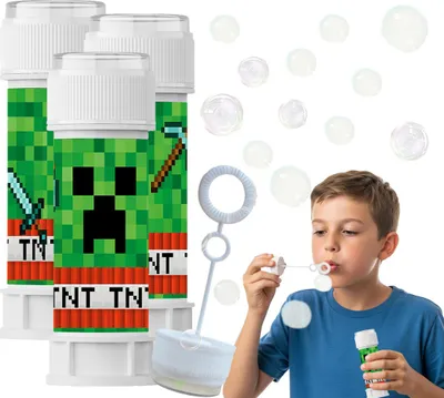 Produktbild von SEIFENBLASEN für Kinder PIXEL Pixel TNT Computerspiel Geburtstag 60ml