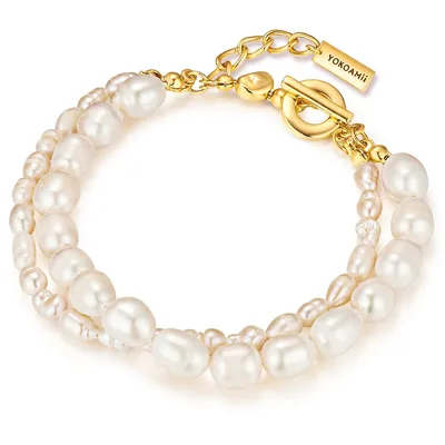 Produktbild von Yokoamii Armband Metall Süßwasser-Zuchtperle 20,0 cm 50020154