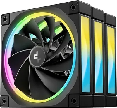 Obrázek produktu pro DeepCool FL12R-3 IN 1 Ventilátor do počítačové skříně 12 cm černý 3 ks