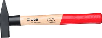 Produktbild von WGB Schlosserhammer 500g mit Eschenstiel und Stielschutz, DIN 1041