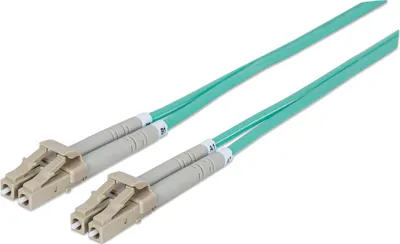 Produktbild von INTELLINET LWL Anschlusskabel LC/LC 3m  Multimode OM3 aqua