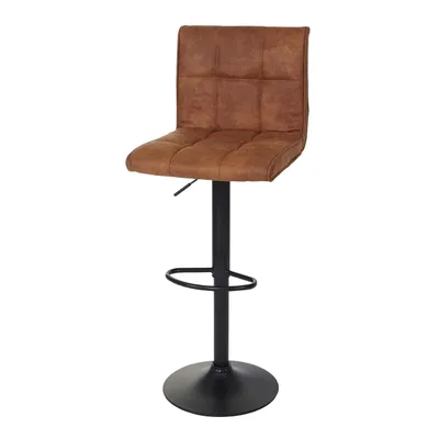 Obrázek produktu pro Barová stolička HWC-B13, barová stolička, imitace semiše MVG-certifikát  vintage světle hnědá
