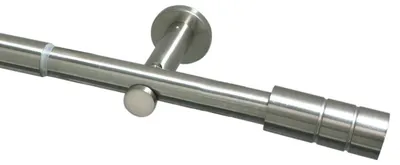 Produktbild von Gardinenschiene Set aus Edelstahl mit 1 Schiene