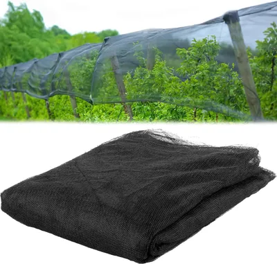 Produktbild von 6M*2.4M Moskitonetz, Feinmaschig Fliegennetz Meterware Schwarz | Feinmaschig für Gemüseschutznetz Pflanzenschutznetz insektenschutz
