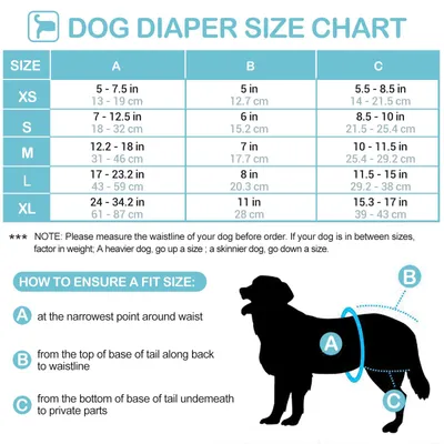 Image de Couches lavables pour chiens, très absorbantes, lot de 3, taille S, pour femelles