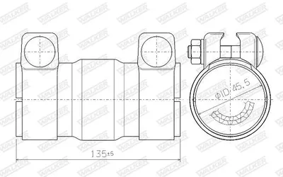 Produktbild von WALKER 69001 Euro 2 Universal Katalysator Kat für Benzinmotor