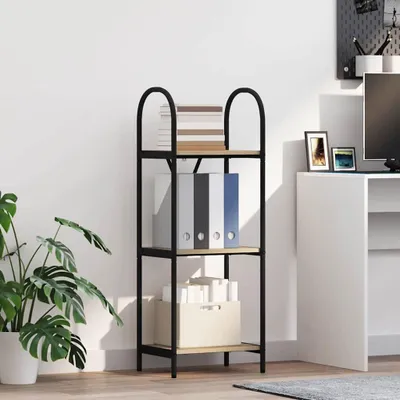 Produktbild von "Schlussverkauf" Bücherregal rechteckig - 1 pc - Büroregal mit Stauraum - Sonoma-Eiche 40x30x109 cm Holzwerkstoff  C12298
