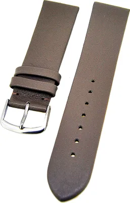 Produktbild von Uhrenarmband weiches Kalbslederband Taupe ohne Naht 22mm