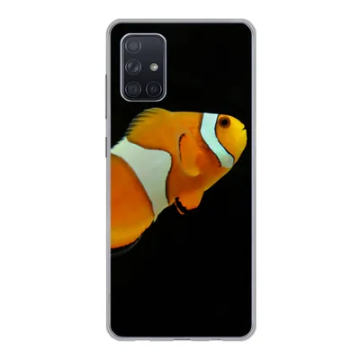 Produktbild von MuchoWow® Handyhülle Schutzhülle Hülle für Samsung Galaxy A51 5G Fisch - Linie - Schwarz Silikon Softcase Handy Hülle - Abbildung