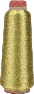 Imagen del producto de Hilo de poliéster, hilo resistente para uso doméstico, ideal para máquinas de coser y proyectos de bordado DIY, color dorado
