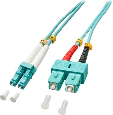 Produktbild von Lindy 2.0m OM3 LC - SC Duplex, 2 m, OM3, LC, SC