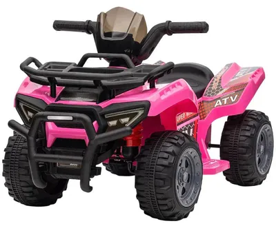 Zdjęcie produktu dla Elektryczny motocykl dla dzieci - 4 koła | Kolor: Różowy | Wymiary: 42x70x45 cm