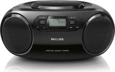 Productafbeelding van PHILIPS Draagbare Soundmachine met dab+ Radio/CD-speler zwart AZB500/12