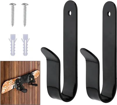 Produktbild von Wandhaken für Skateboard, 2 Stück, inkl. Schrauben
