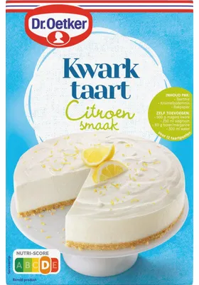 Produktbild von Dr. Oetker Kwarktaart Zitronen Geschmack 440g – Cremiger Quarkkuchen