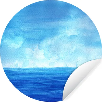 Produktbild von MuchoWow® - Wand Kreis - Wand Bild - Foto Tapete - Selbstklebende - Wohnzimmerdekoration - Wand Dekoration - Kinderzimmer