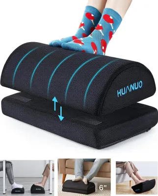 Produktbild von Ergonomisches Fußkissen 2x optionale Bezüge Schaumstoffkern Entlastung Schwarz