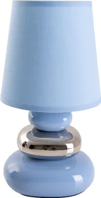 Produktbild von Näve Leuchten Tischleuchte STONEY mit E14 Tischleuchte STONEY mit E14 Tischleuchten - Keramik Tischleuchte "STONEY" blau, Tischlampe im Retro Style, aus Keramik in blau, 31 cm hoch, Ø 16 cm, E14-Fassung – Schnurschalter