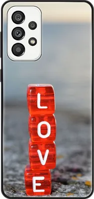 Produktbild von König Design Hülle kompatibel mit Samsung Galaxy A73 5G Kunststoff Soft Handyhülle - Handy Case Love