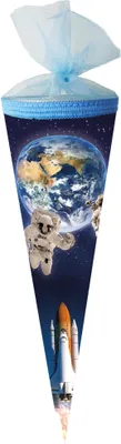 Produktbild von Nestler Schultüte Tüllv. 50 cm rund Weltraum