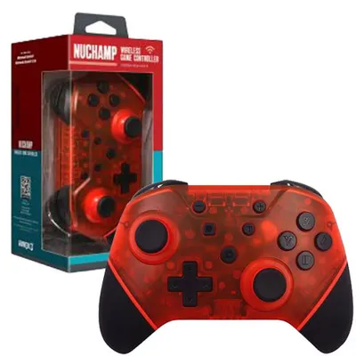 Zdjęcie produktu dla Hyperkin M07467-RR, Gamepad, Nintendo Switch, Nintendo Switch Lite, D-pad, Przycisk menu, Cyfrowy, Bezprzewodowy, Czarny, Czerwony