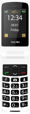 Produktbild von Beafon SL605pro LTE (4G), Klappgehäuse, 6,1 cm (2.4"), 1050 mAh, Schwarz, Weiß