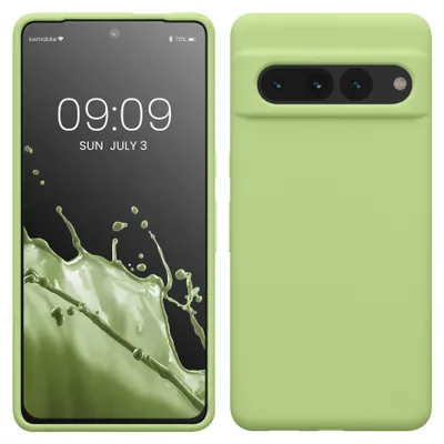 Produktbild von kwmobile Handyhülle für Google Pixel 7 Pro Hülle, für Pixel 7 Pro Case - Hülle Silikon - kabelloses Laden - Grüne Tomate