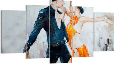 Produktbild von Bild auf Leinwand - Leinwandbild - tanzen sie - 160x85cm - Wand Bild - Wanddeko - Wandbilder - Leinwanddruck - Bilder - Kunstdruck - Wanddekoration - Leinwand bilder - Wandkunst - EA160x85-3772