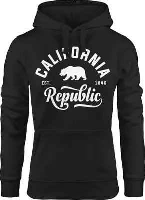 Produktbild von Hoodie Damen California Republic Kapuzen-Pullover Neverless® schwarz M