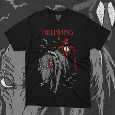 Obrázok produktu pre Tricka s potlacou, panske tricko HELLSING BLACK DOG 10834