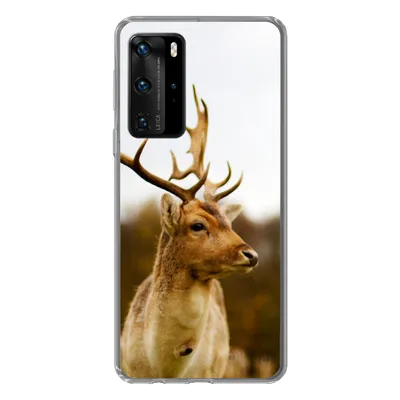 Produktbild von MuchoWow® Handyhülle Schutzhülle Hülle für Huawei P40 Pro Damhirsch - Wald - Herde - Tiere - Natur Silikon Softcase Handy Hülle - Schutz