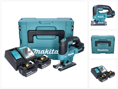 Image de Makita DJV184RFJ Scie sauteuse sans fil 18V Brushless + 2x Batteries 3,0Ah + Chargeur + Coffret Makpac