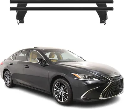 Image de Menabo Barres de toit Transversales pour Lexus ES XZ10 2018-2025 Noir ABE 2x