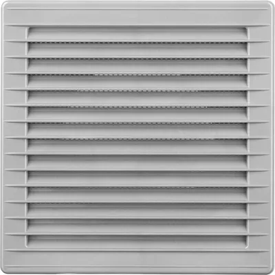 Image de Grille Aération Carrée ø100mm Abs, Moustiquaire, Encastrée - Edm