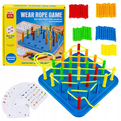 Produktbild von DK Geschicklichkeitsspiel Lernspiel Fädelspiel Schnurspiel