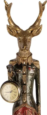 Immagine prodotto di Clayre & Eef figura decorativa di cervo 12x16x87 cm plastica color oro
