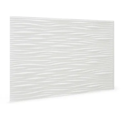 Immagine prodotto di Pannello adesivo da parete Profhome 3D BACKSPLASH 704551 3D plastico bianco lucido 1,7 m2